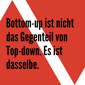Bottom-up-Top-down